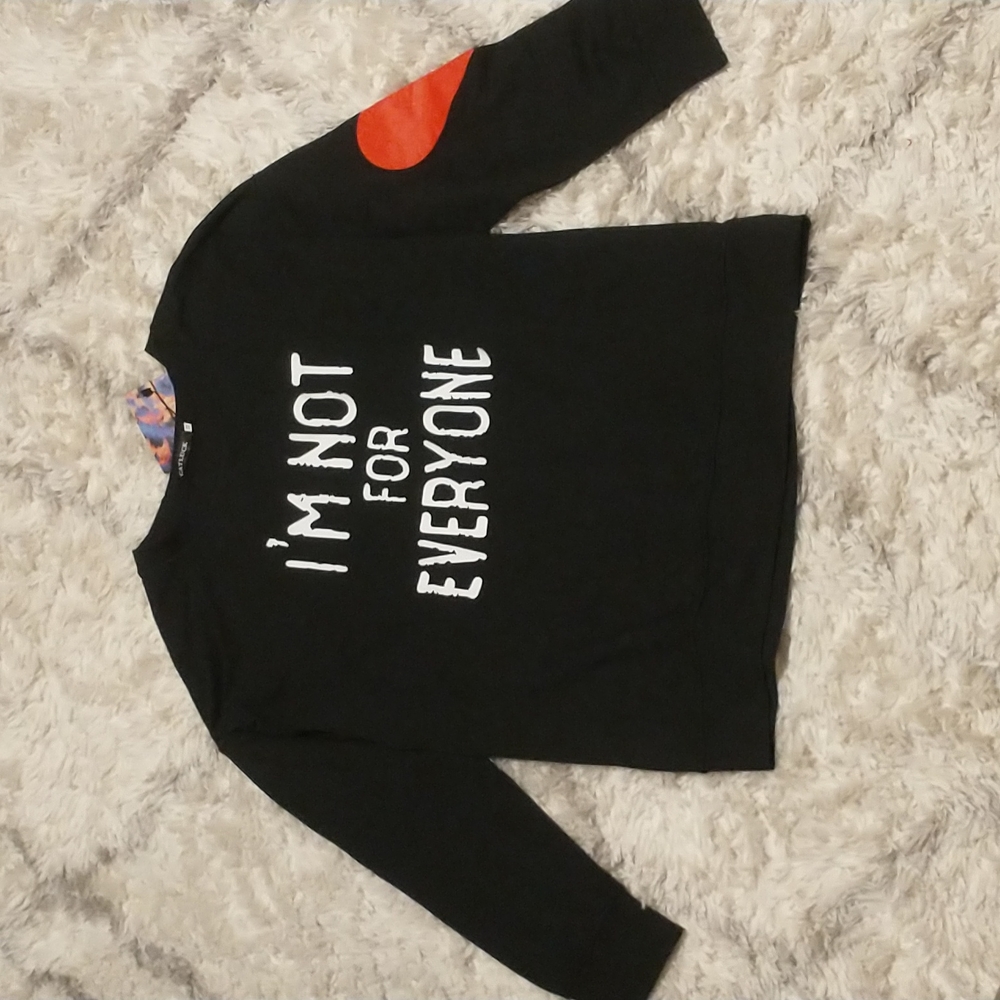 Catluck woman's size M lightweight graphic print sweatshirt -NWT